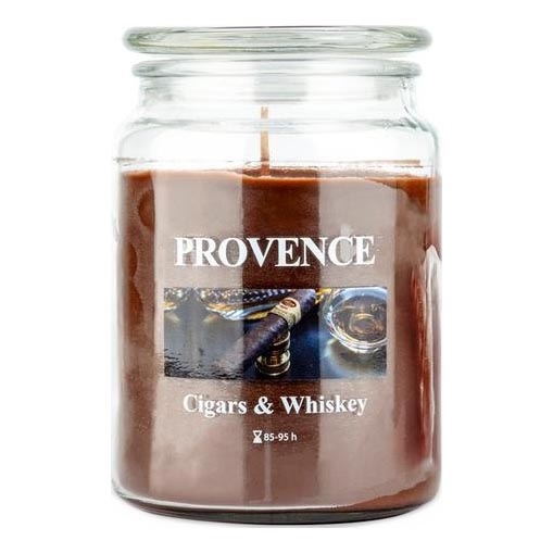 Bougie parfumée Cigares & Whisky 510 g — 85–95 heures de combustion