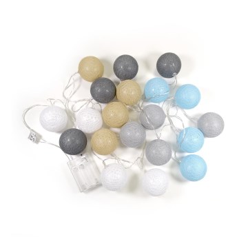 Boule décorative LED 20xLED/0,03W/3xAA