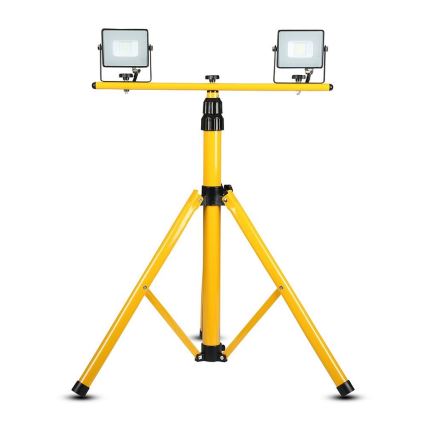 Bouwlamp standaard 180 cm geel