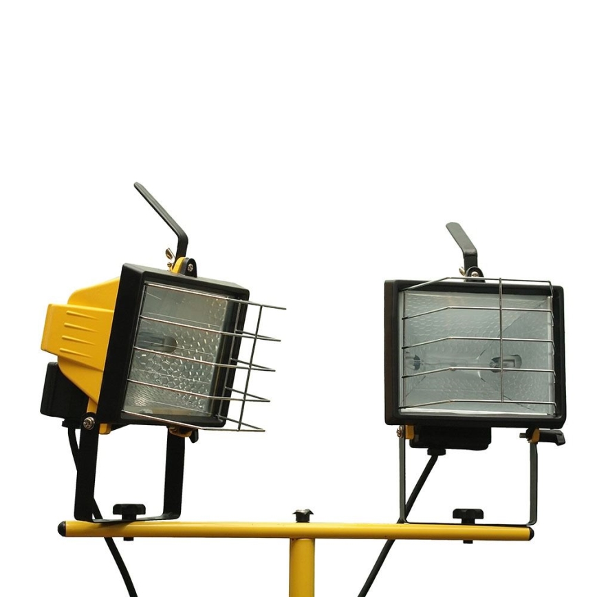 Bouwlamp standaard 180 cm geel