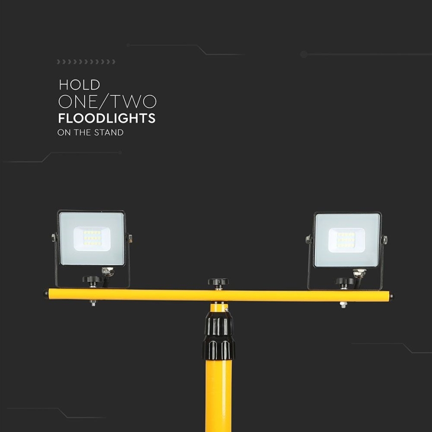 Bouwlamp standaard 180 cm geel