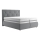 Boxspringbed met matras en topper ELEN 160x200 cm grijs