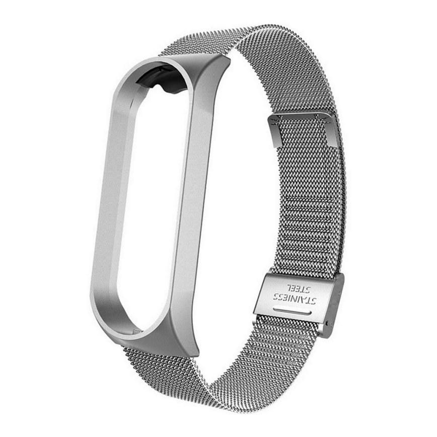 Bracelet métallique pour Xiaomi Mi Band 5/6 argenté