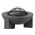 Brasero portable avec grille 79,5x38 cm noir/granit foncé