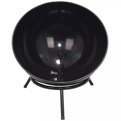Brasero portable pour bois 57x30 cm noir