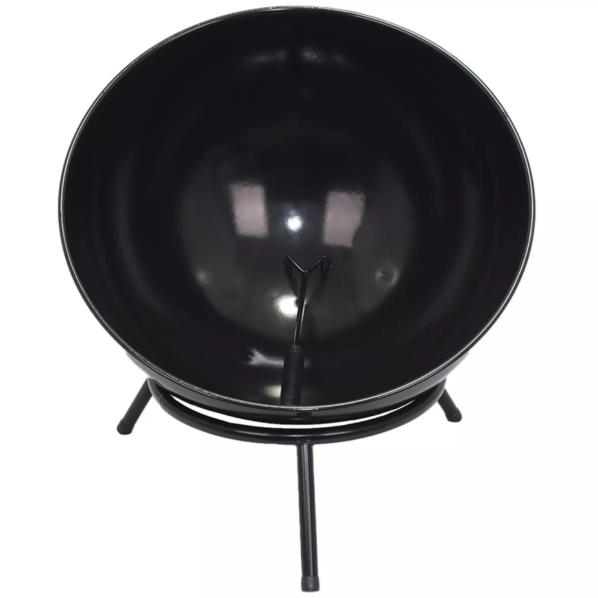 Brasero portable pour bois 57x30 cm noir