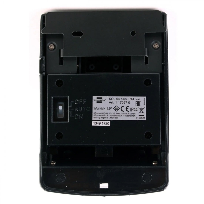 Brennenstuhl - Applique murale solaire avec détecteur de mouvement et de crépuscule LED/1W/3,6V 600 mAh IP44