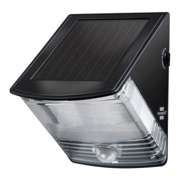 Brennenstuhl - LED 44 / 5.000 Solar wandlamp met bewegings- en schemersensor LED/1W/3,6V 600 mAh IP44