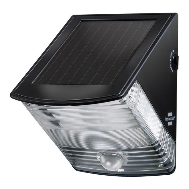 Brennenstuhl - LED 44 / 5.000 Solar wandlamp met bewegings- en schemersensor LED/1W/3,6V 600 mAh IP44