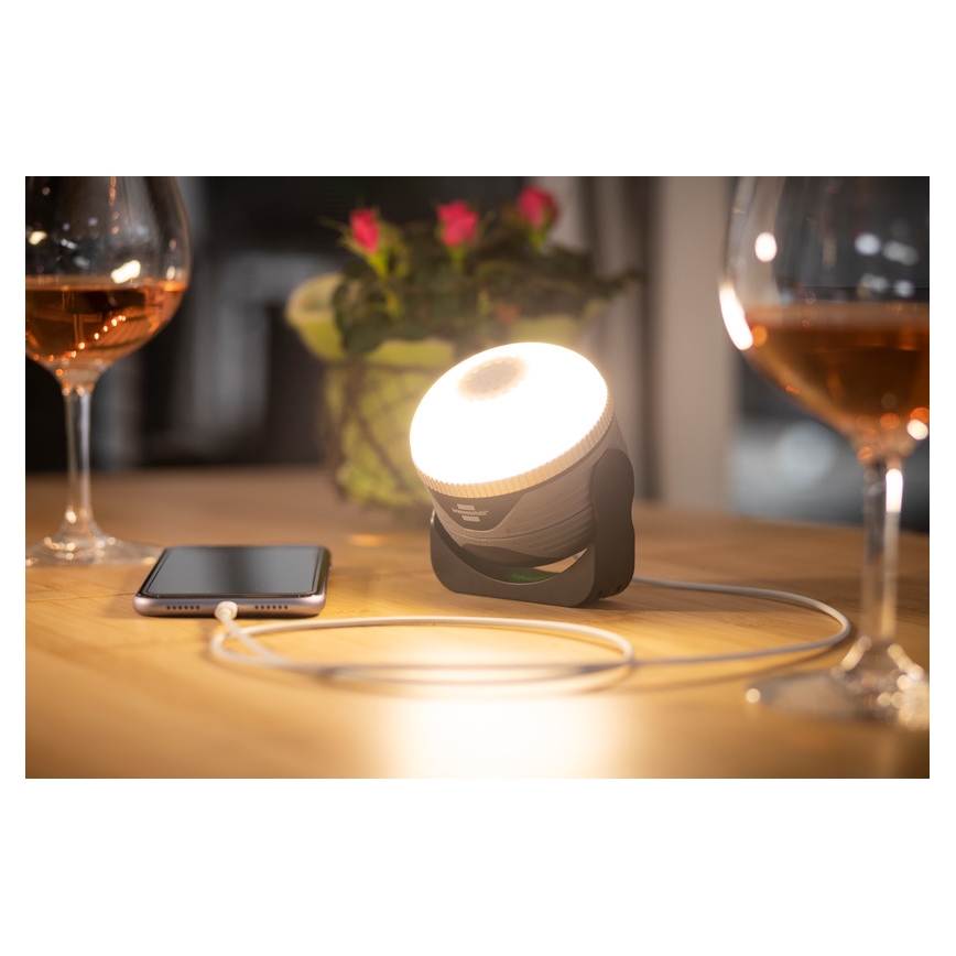 Brennenstuhl - LED Buitenlamp met speaker LED/3W/5V 4000 mAh IP44