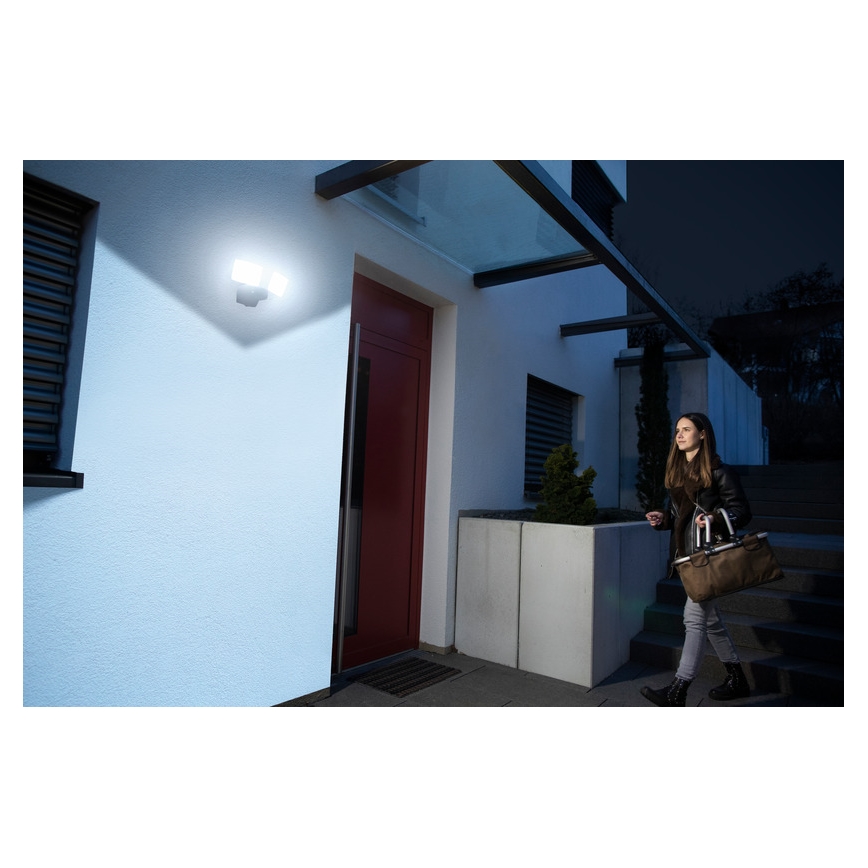 Brennenstuhl- LED dimbare schijnwerper DUO LED/29,2W/230V 3000-6500K IP54 Wi-Fi