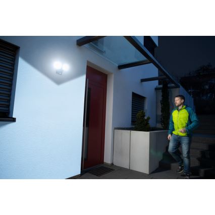 Brennenstuhl - LED dimbare schijnwerper met een sensor DUO LED/29.2W/230V 3000-6500K IP54 Wi-Fi