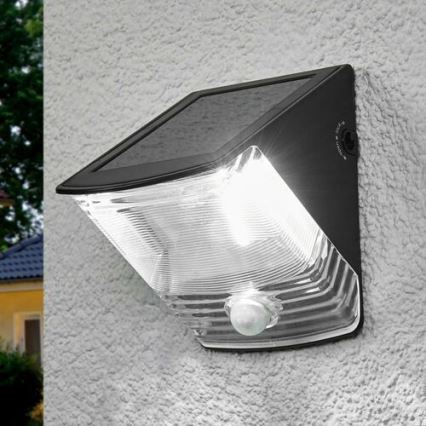 Brennenstuhl - LED 44 / 5.000 Solar wandlamp met bewegings- en schemersensor LED/1W/3,6V 600 mAh IP44