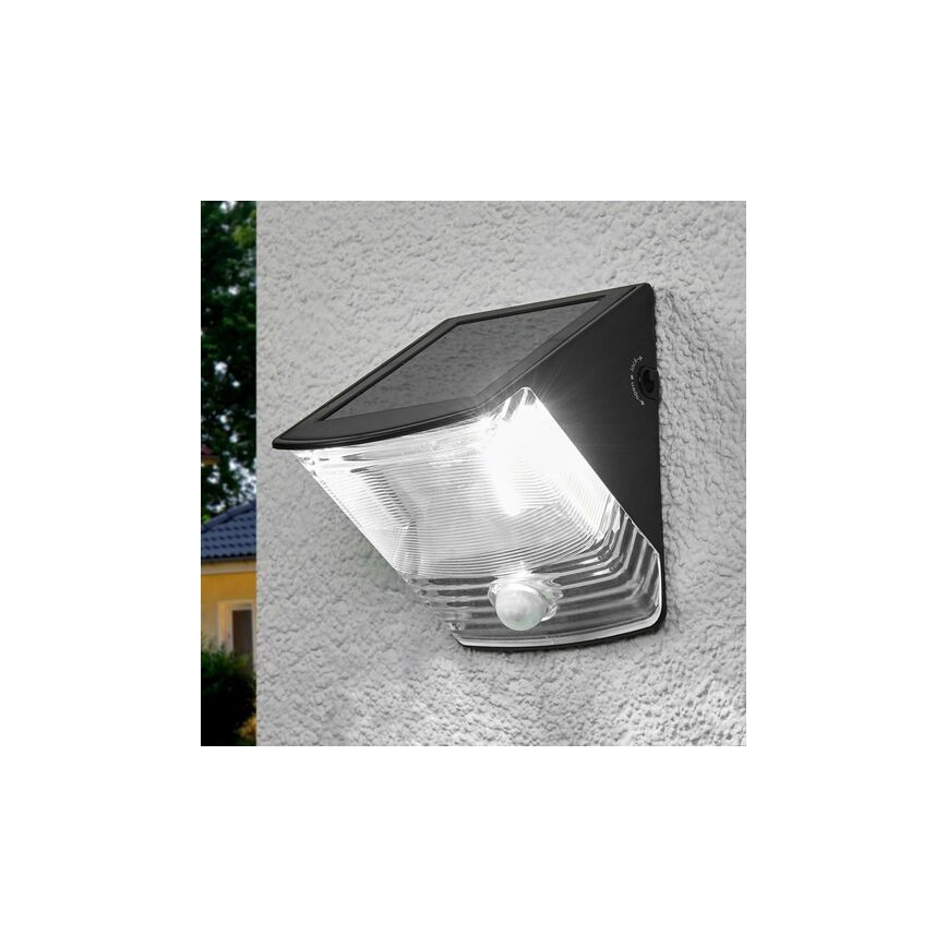 Brennenstuhl - LED 44 / 5.000 Solar wandlamp met bewegings- en schemersensor LED/1W/3,6V 600 mAh IP44
