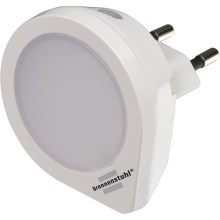 Brennenstuhl - Lumière d'orientation sur prise avec détecteur LED/0,2W/230V