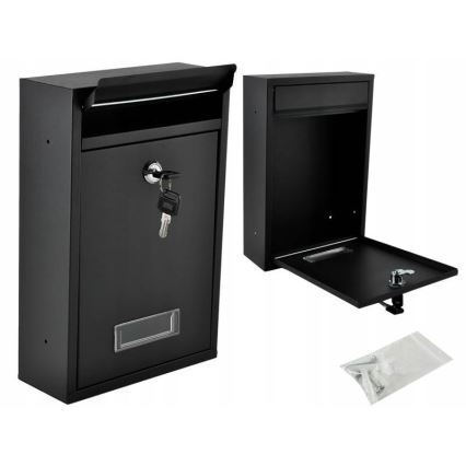 Brievenbus 21,7x32 cm zwart