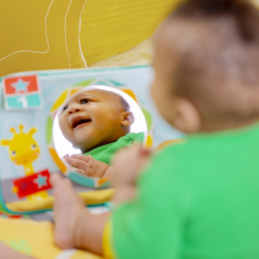 Bright Starts - Baby speelkleed OBALL GRIP & KICK 3xAA