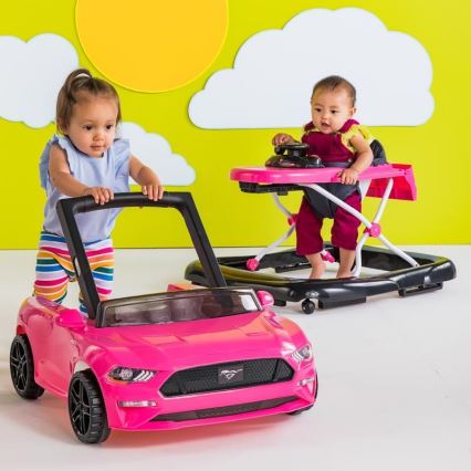 Bright Starts - FORD MUSTANG 3-in-1 loopwagen, roze