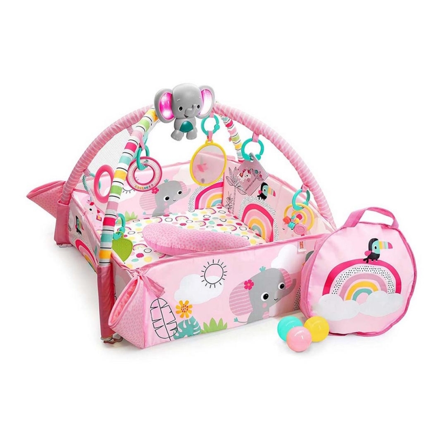 Bright Starts - Kinderdeken om mee te spelen 5in1 YOUR WAY BALL PLAY 3xAA roze