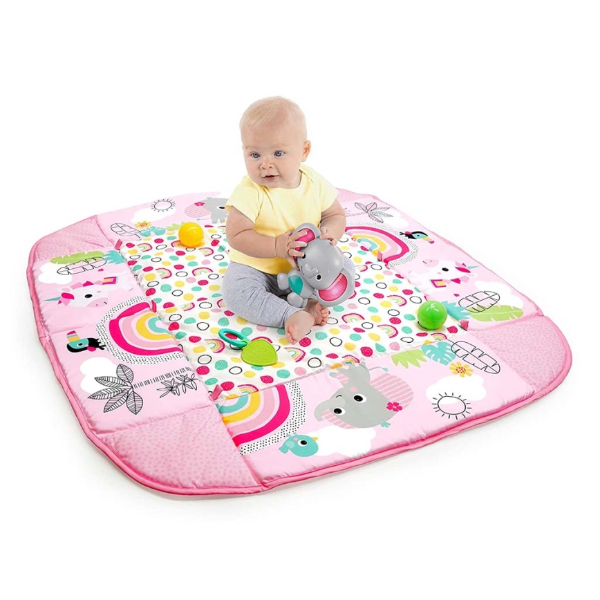 Bright Starts - Kinderdeken om mee te spelen 5in1 YOUR WAY BALL PLAY 3xAA roze