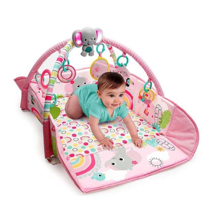 Bright Starts - Kinderdeken om mee te spelen 5in1 YOUR WAY BALL PLAY 3xAA roze