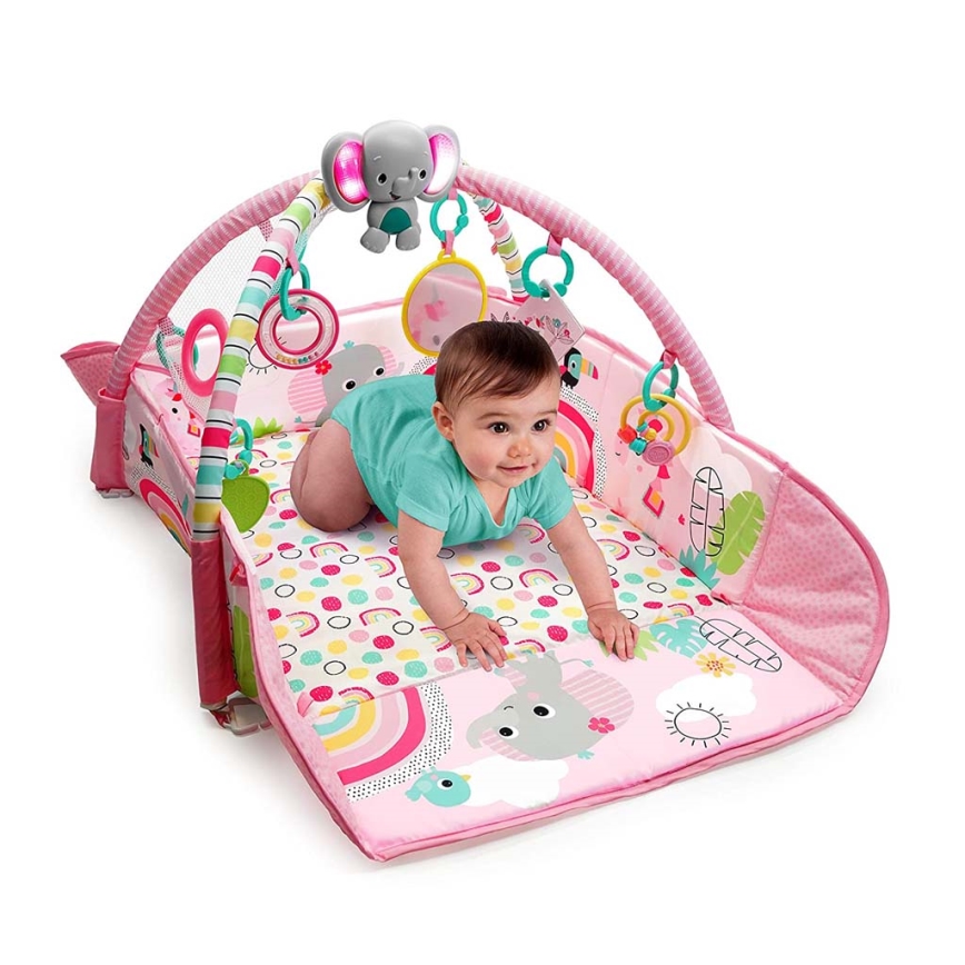 Bright Starts - Kinderdeken om mee te spelen 5in1 YOUR WAY BALL PLAY 3xAA roze