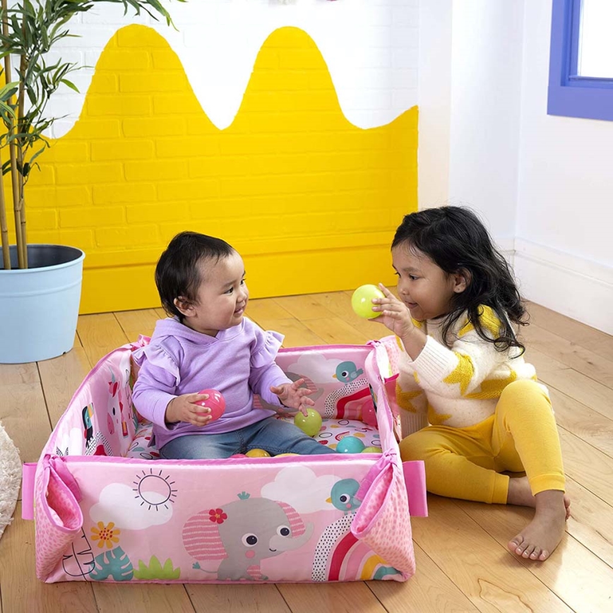 Bright Starts - Kinderdeken om mee te spelen 5in1 YOUR WAY BALL PLAY 3xAA roze