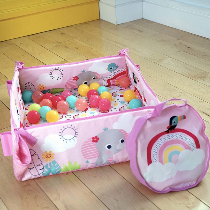 Bright Starts - Kinderdeken om mee te spelen 5in1 YOUR WAY BALL PLAY 3xAA roze
