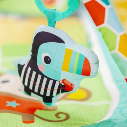 Bright Starts - Tapis d'éveil pour bébé OBALL GRIP & KICK 3xAA