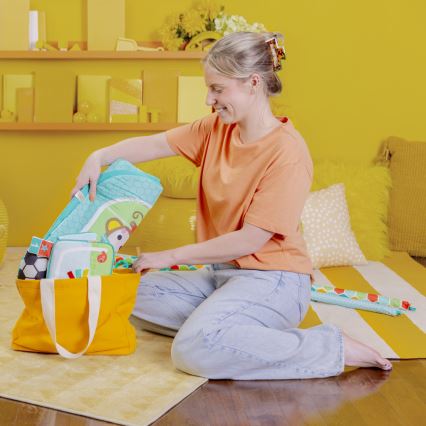 Bright Starts - Tapis d'éveil pour bébé OBALL GRIP & KICK 3xAA