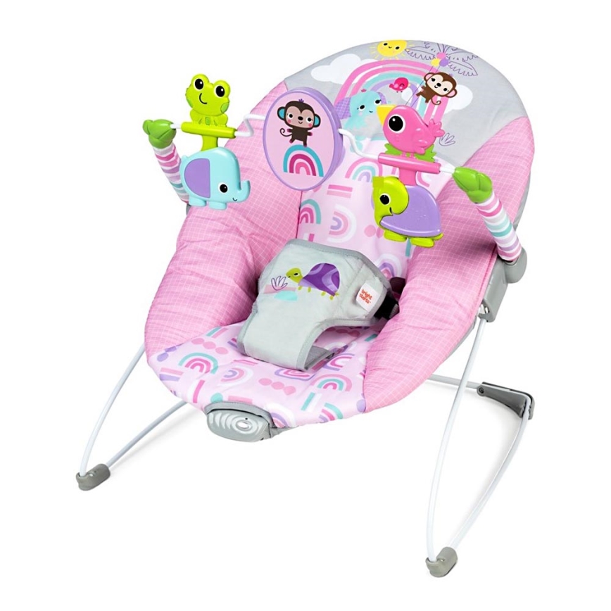 Bright Starts - Vibrerend wipstoeltje voor baby's PINK PARADISE 1xLR14