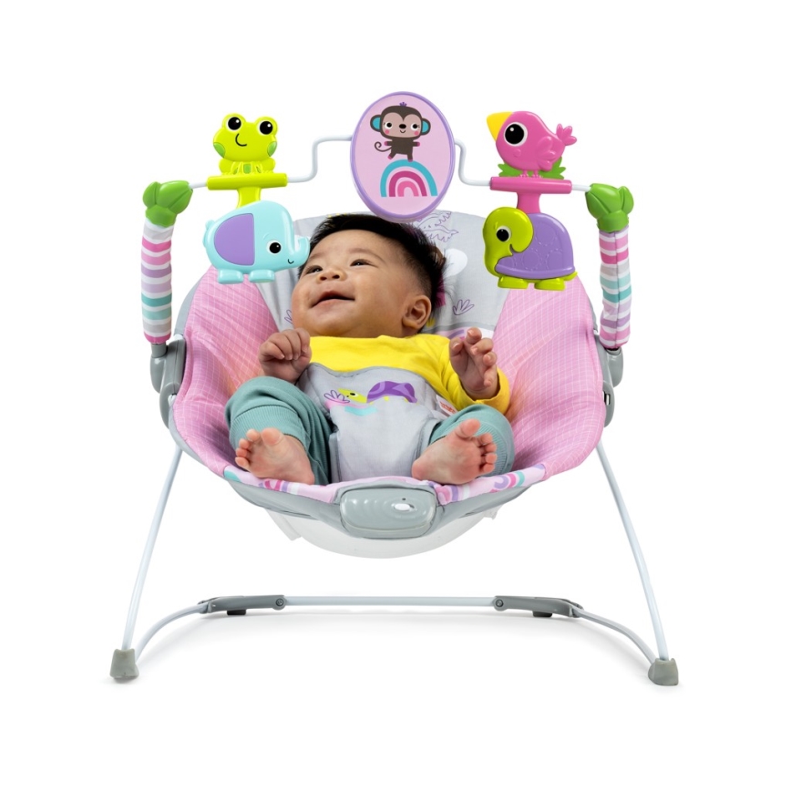 Bright Starts - Vibrerend wipstoeltje voor baby's PINK PARADISE 1xLR14