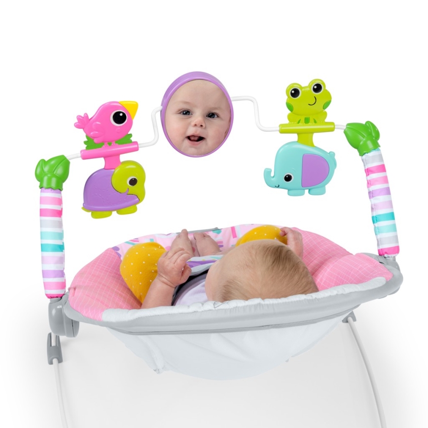 Bright Starts - Vibrerend wipstoeltje voor baby's PINK PARADISE 1xLR14