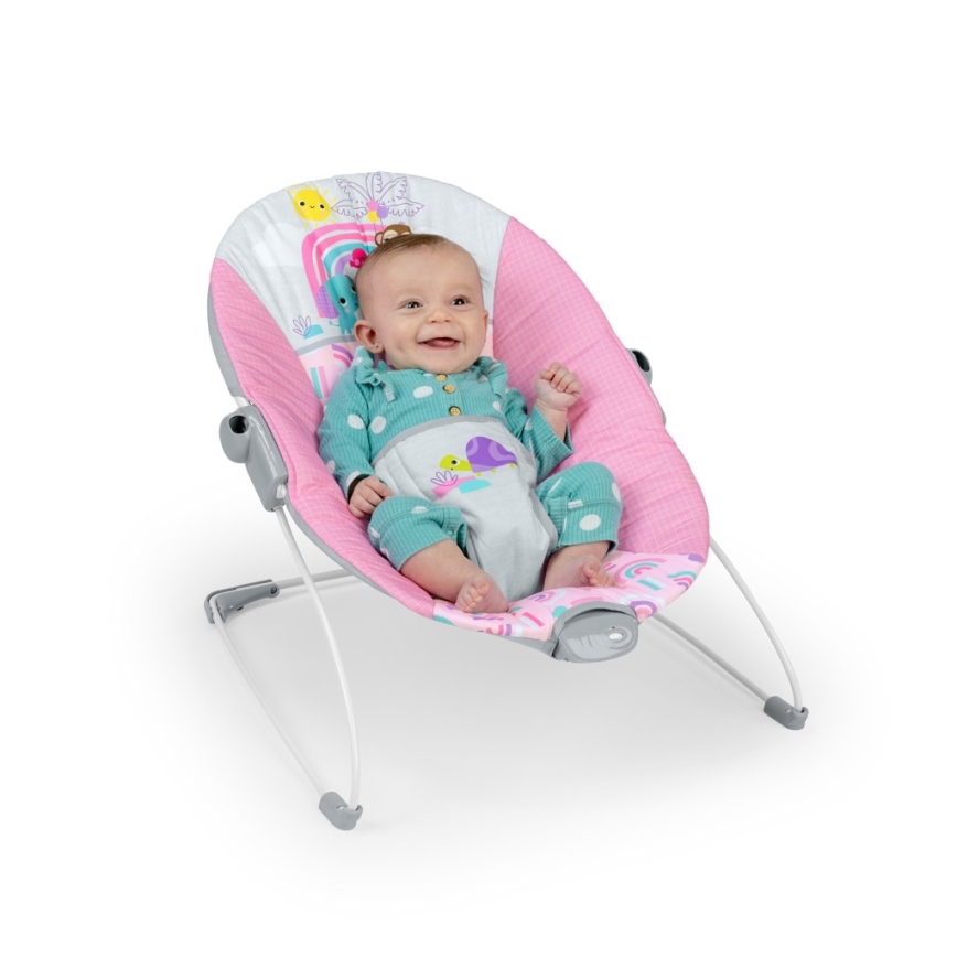 Bright Starts - Vibrerend wipstoeltje voor baby's PINK PARADISE 1xLR14