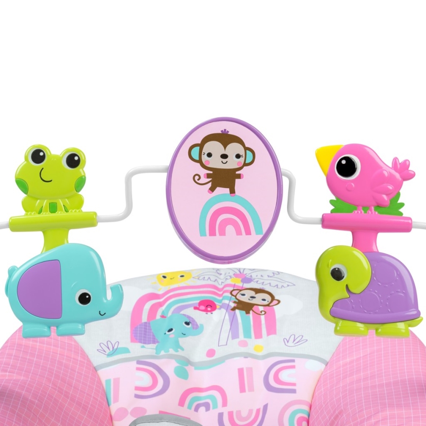 Bright Starts - Vibrerend wipstoeltje voor baby's PINK PARADISE 1xLR14