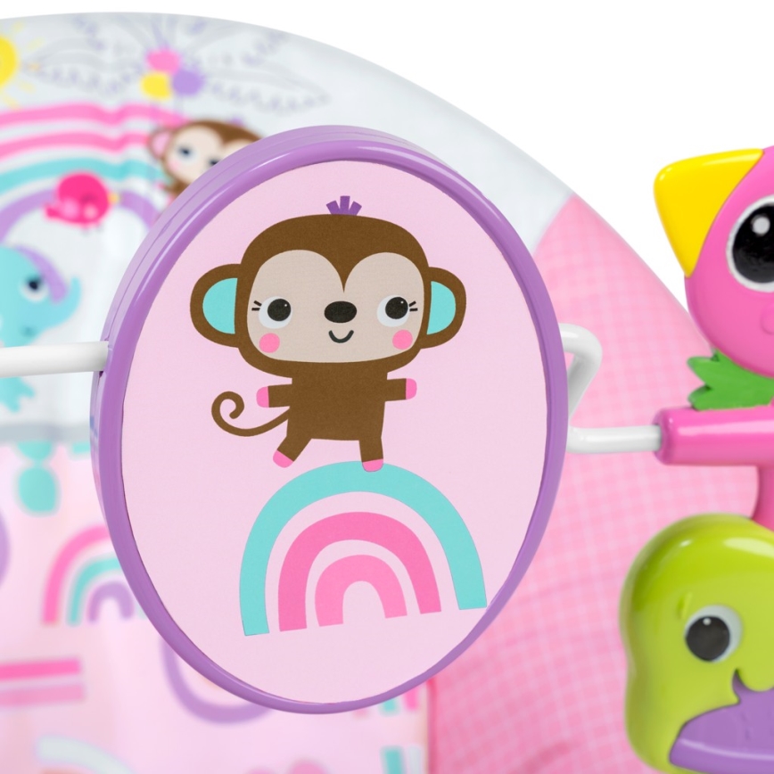 Bright Starts - Vibrerend wipstoeltje voor baby's PINK PARADISE 1xLR14
