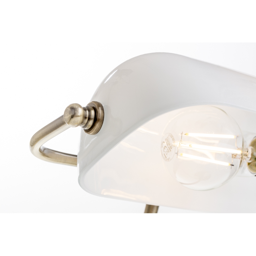 Brilagi - Abat-jour de rechange pour lampe de table BANK OFFICE blanc