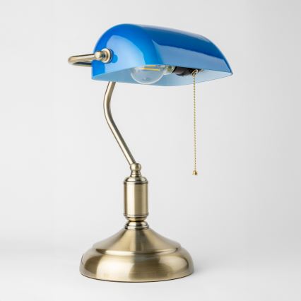 Brilagi - Abat-jour de rechange pour lampe de table BANK OFFICE bleu