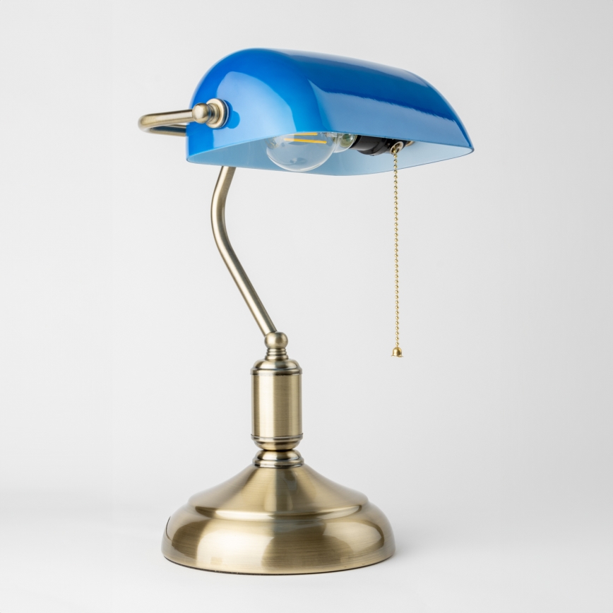 Brilagi - Abat-jour de rechange pour lampe de table BANK OFFICE bleu