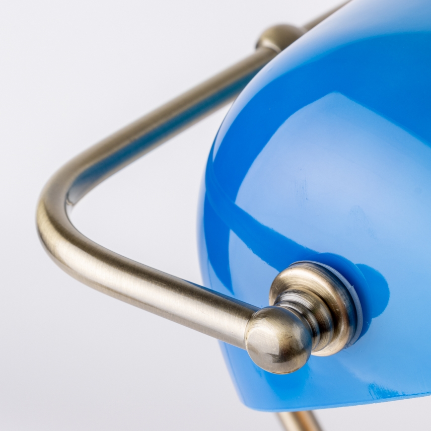 Brilagi - Abat-jour de rechange pour lampe de table BANK OFFICE bleu
