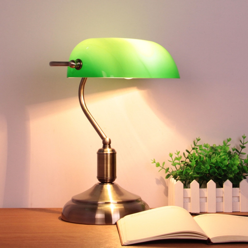 Brilagi - Abat-jour de rechange pour lampe de table BANK OFFICE vert