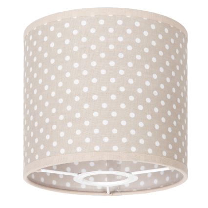 BRILAGI - Abat-jour universel BOBO E27 diam. 15 cm beige/à pois