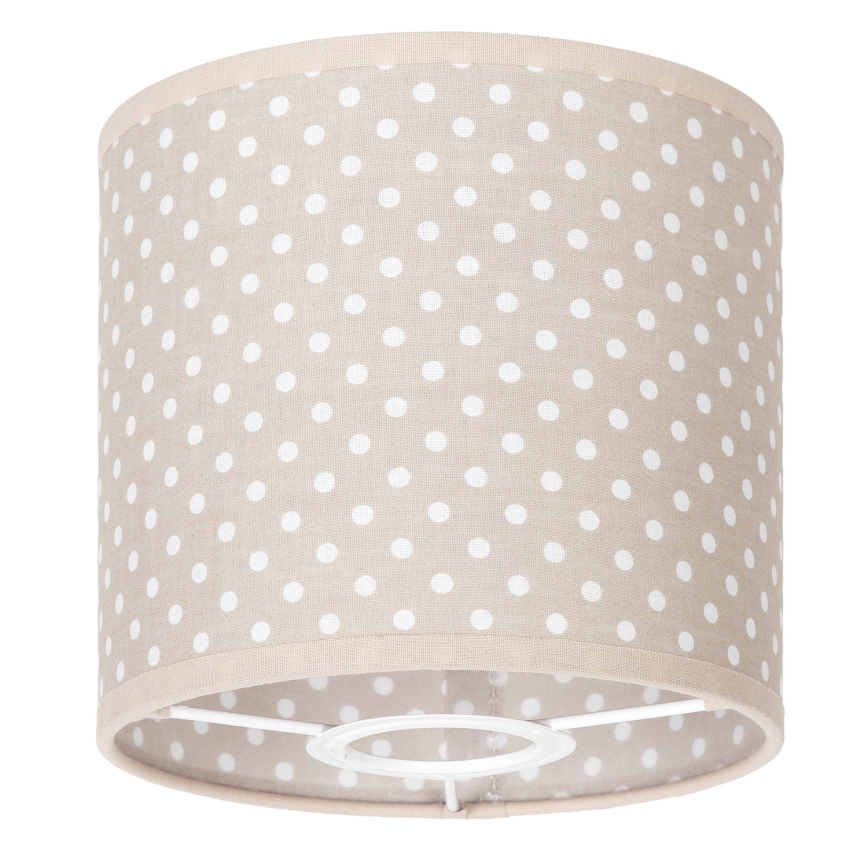 BRILAGI - Abat-jour universel BOBO E27 diam. 15 cm beige/à pois
