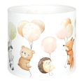 Brilagi - Abat-jour universel BOBO E27 Ø 15 cm blanc à motifs d'animaux