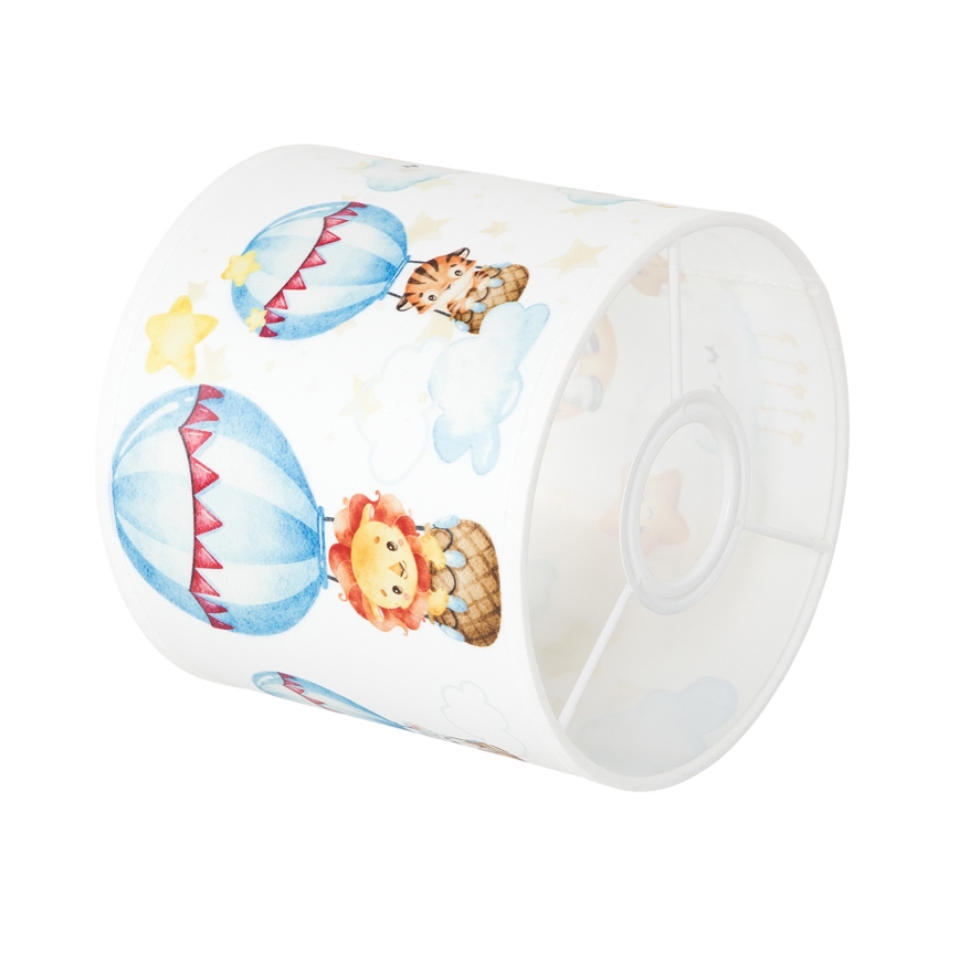 Brilagi - Abat-jour universel BOBO E27 Ø 15 cm blanc/motifs animaux