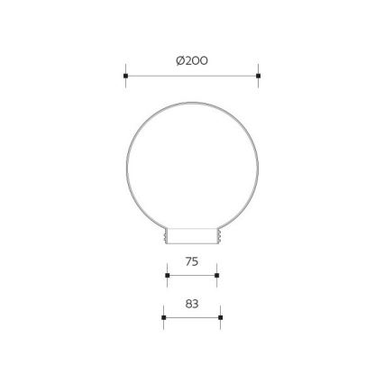 Brilagi - Abat-jour universel de rechange HARBOR E27 Ø 20 cm transparent