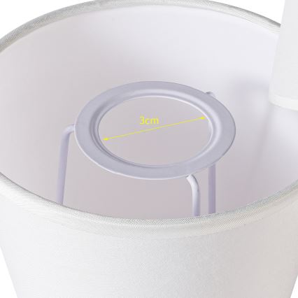 Brilagi - Abat-jour universel NUBILA E27 13x9 cm blanc