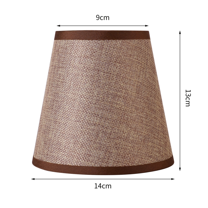 Brilagi - Abat-jour universel NUBILA E27 13x9 cm marron