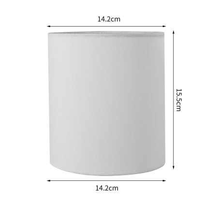 Brilagi - Abat-jour universel NUBILA E27 15,5x14 cm blanc