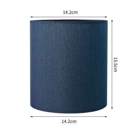 Brilagi - Abat-jour universel NUBILA E27 15,5x14 cm bleu foncé